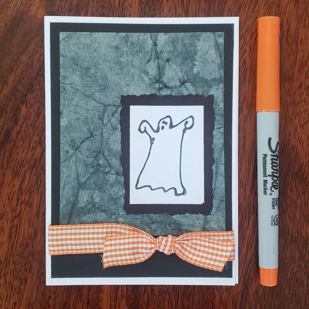 Halloween Cards Set of 3 Handcrafted Ghost Candy Corn